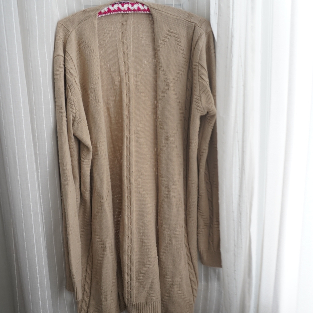Elegant Tan Women's Cardigan